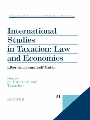 cover image of International Studies in Taxation